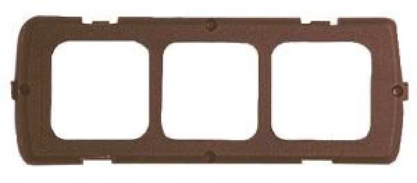 Montagehalter dreifach braun