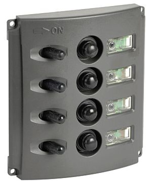 Schalttafel m. automatischen Sicherungen u. 2-LED