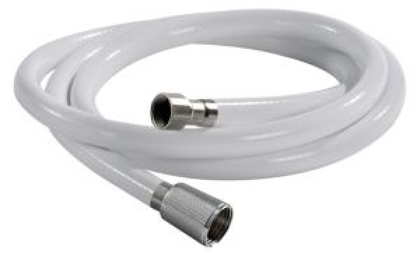 Duschschlauch aus PVC, weiß 2,5 m