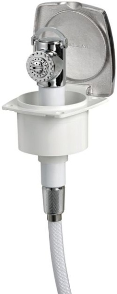 New Edge VA-Stahl-Dusche PVC-Schlauch 2,5 m