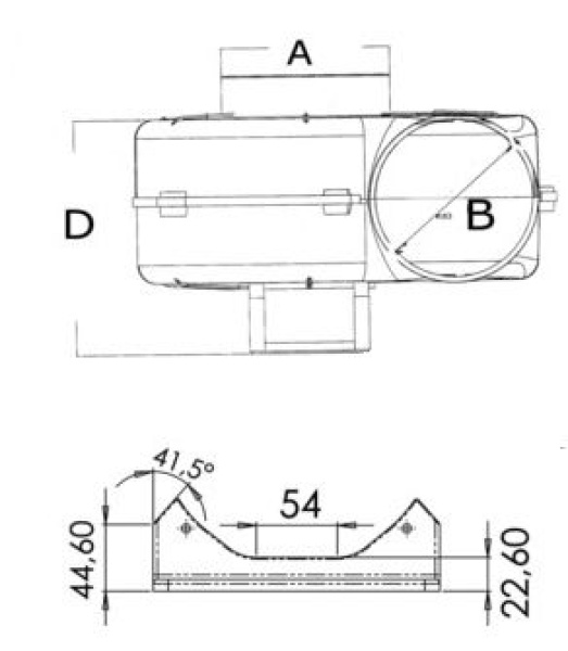 Zentrifugallüftgebläse m. Bügel 24 V 16 A