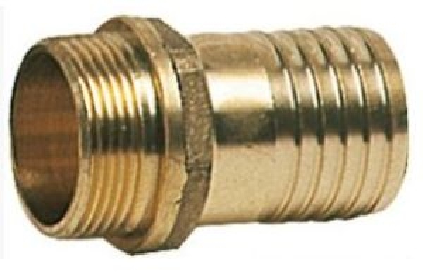 Messingguss-Schlauchanschlss Außen 1/2" x 13 mm