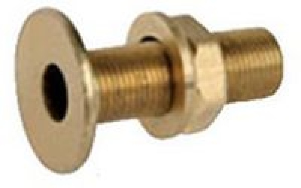 Borddurchlass Messing natur bündig montiert 3/8"