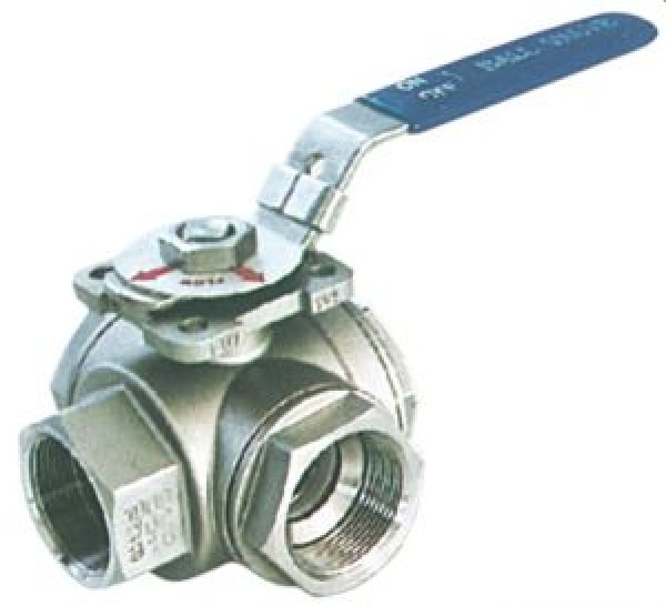 3-Wege-Kugelhahn AISI 316 1"1/2