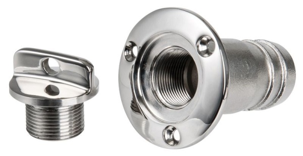 Lenzstopfen f. Bilge AISI 316 hochglanzp. 48 mm