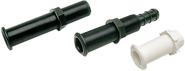 Borddurchlass Wasserauslass schwarz 22,7 x 78 mm