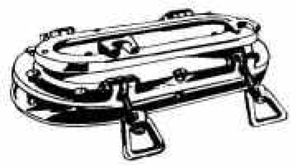Bullauge oval ver Mess 108x245