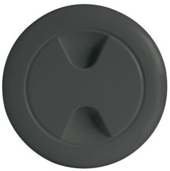 Inspektionsdeckel Polypropylen schwarz 102 mm