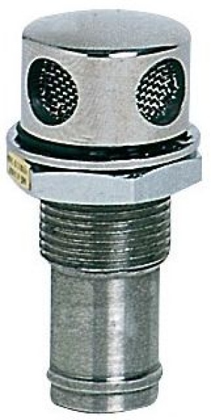 Tanklüfter gerade VA-Stahl hochglanzpoliert 19 mm