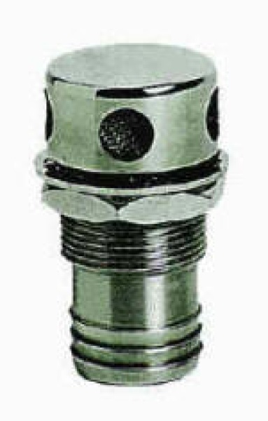 Tanklüfter gerade VA-Stahl hochglanzpoliert 25 mm