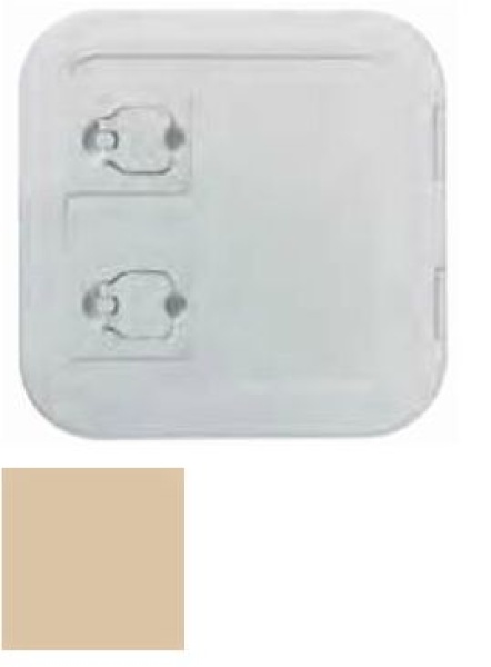 Bündige Inspektionsluke RAL 9001 375 x 375 mm