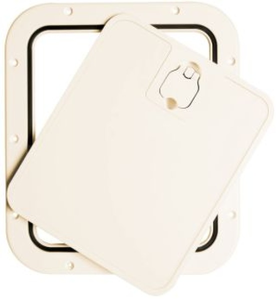Abnehmbare Inspektionsluke, creme 305 x 355 mm