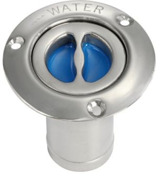WATER Einfüllstutzen gerade VA-Stahl poliert 80 mm