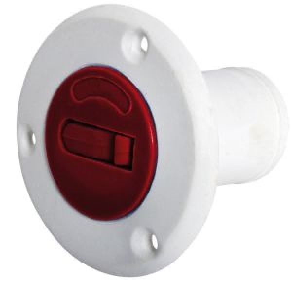Nylon/Fiberglas-Stutzen FUEL rot 50 mm