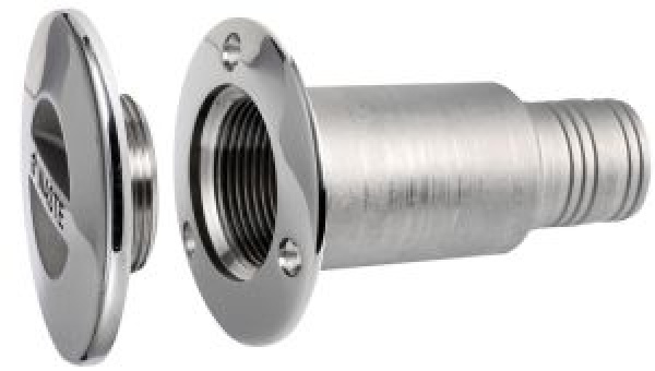 WASTE Einfüllstutzen AISI316 hochgl.38mm 96,3mm