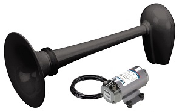 Horn 24 V RINA-Zulassung, schwarz f. Fischer bis 20 m
