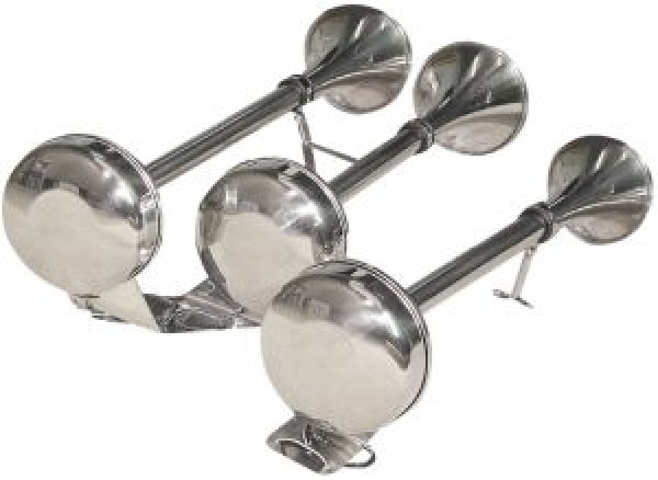 Membran-Bootshorn aus VA-Stahl, doppelt 12 V