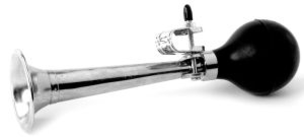 Japanisches Druckhorn aus Messing, verchromt