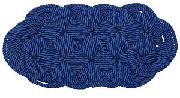 Nylon-Fußmatte, blau 72 x 37 cm