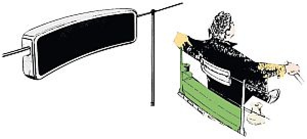 Rückenstütz aus Polyethylen, weiß