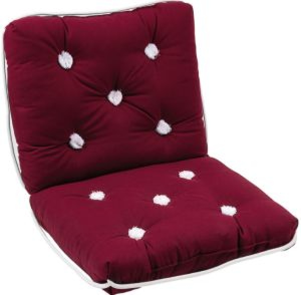 Baumwollkissen, bordeauxrot Rückenlehne 430x750mm