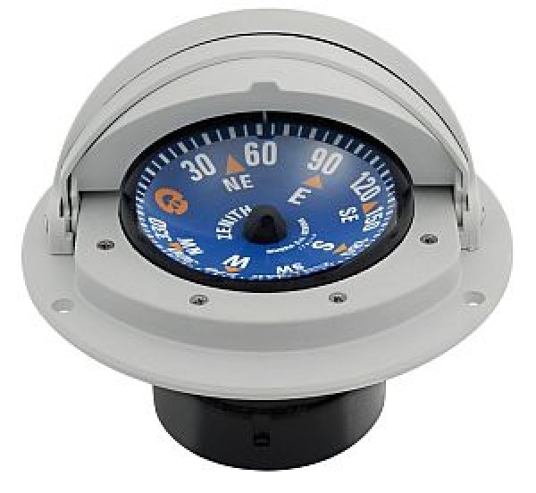RIVIERA Kompass 3" m. Haube Rose blau Gehäuse grau
