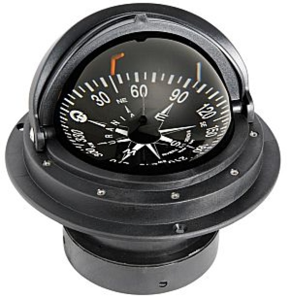 RIVIERA Kompass 4" m. Haube Rose schw Gehäuse schw Drau