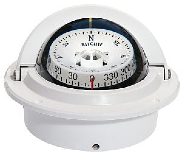 RITCHIE Einbau-Kompass Voyager 3" weiß/weiß