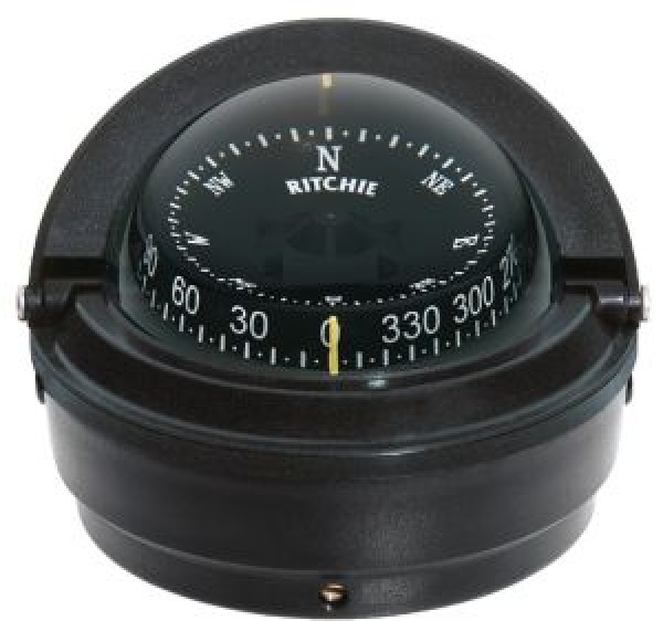 RITCHIE Kompass, außen Voyager 3" schwarz/schwarz
