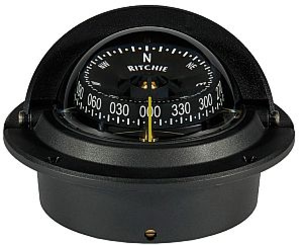 RITCHIE Einbau-Kompass Wheelmark 3" schwarz/schwa