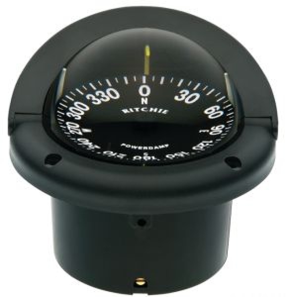 RITCHIE Einbau-Kompass Helmsman 3"3/4 schwarz 24V