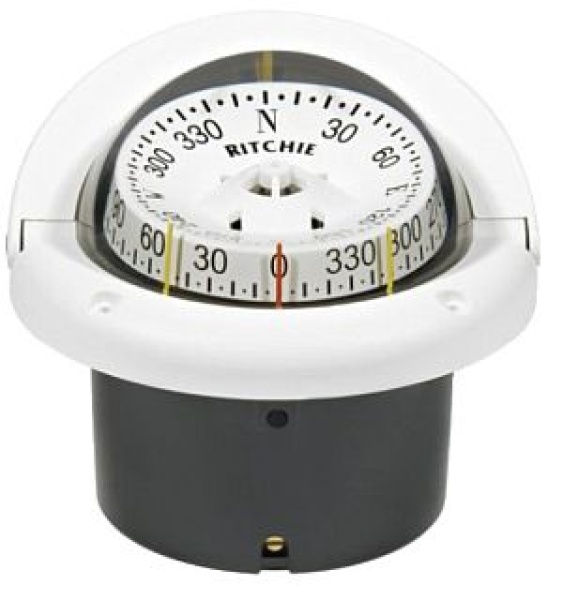 RITCHIE Kompass 2-Sicht Helmsman 3"3/4 weiß/weiß