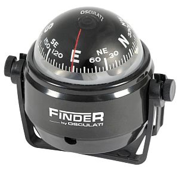 Finder Kompas 2" m. Bügel schwarz/schwarz