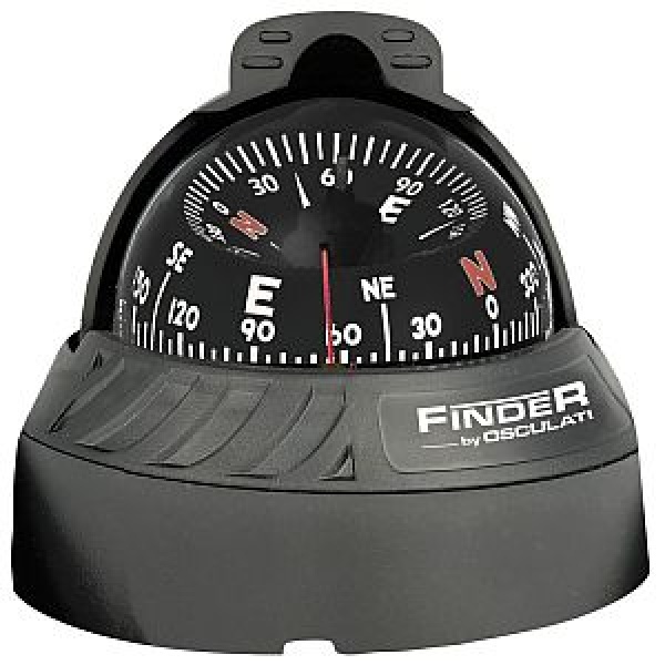 Finder Kompas 2"5/8 z. Aufstellen schwarz/schwarz