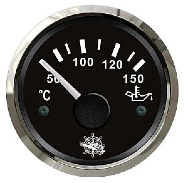 Öltemperaturanzeige 50/150° schwarz/poliert