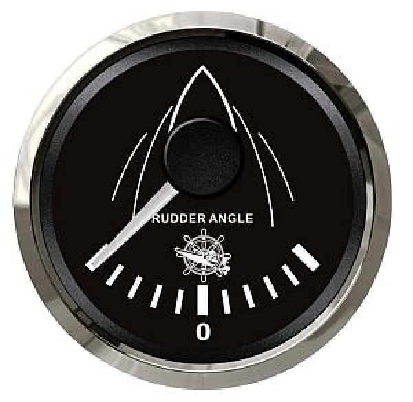 Anzeigeinstrument Ruderausschlag schwarz/poliert