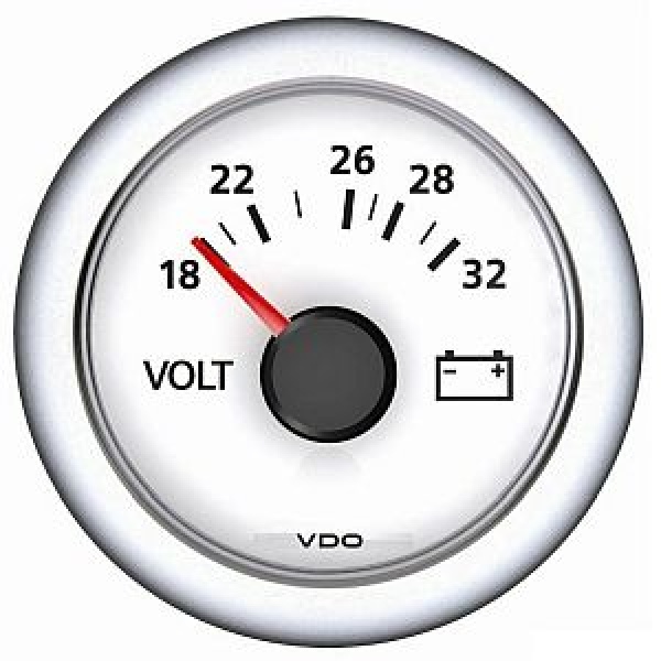 Voltmeter, weiß 18/32 V