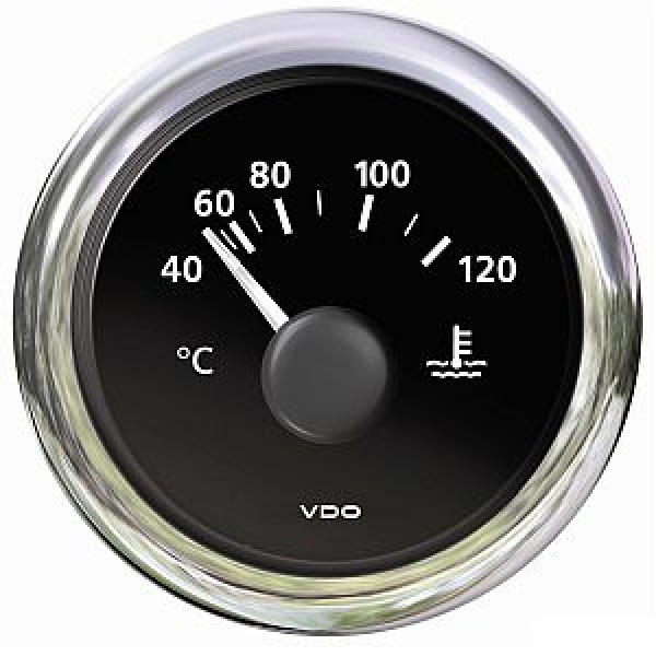 Wasserthermometer, schwarz