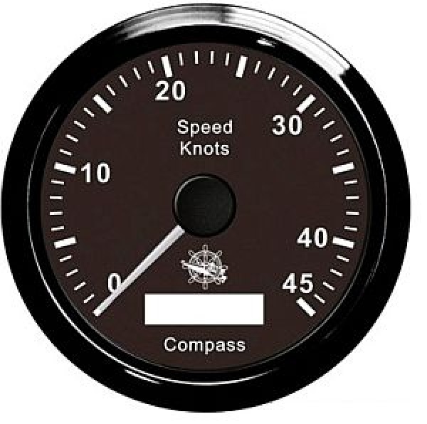 Geschwindigkeitsmesser GPS-Kompass schwarz/schwarz