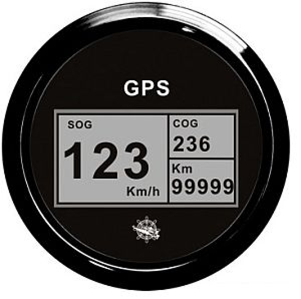 Geschwindig.smesser Kompass ZählerGPS schwarz/schw