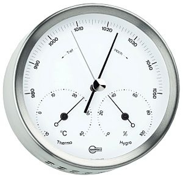 Barigo Steel Baro/thermo/hygrometer