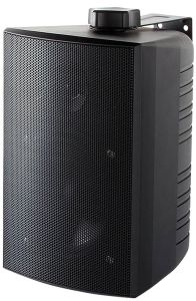 Cabinet stereo 2-way speakers black