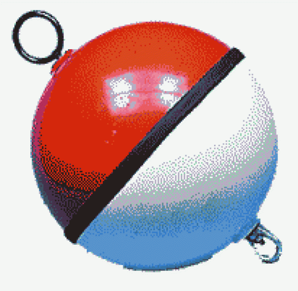 Boje weiß/rot m. Polyurethan gefüllt 700 mm