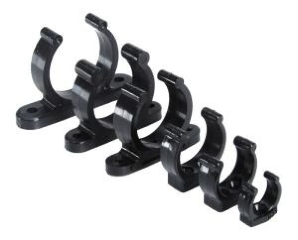 Kunststoff-Clip schwere Ausführung schwarz 20 mm