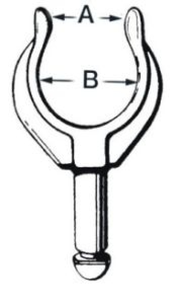 Jarnfordlings Ruderdolle Delrin 45x38 mm