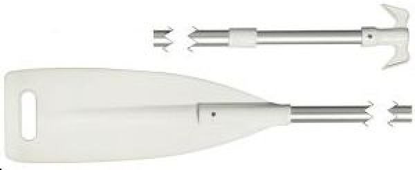 Ausziehbares Teleskop-Paddel m. Bootshaken 90/160 cm