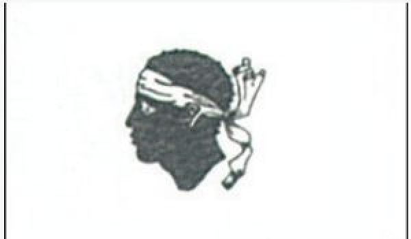 Flagge Korsika 30 x 45 cm