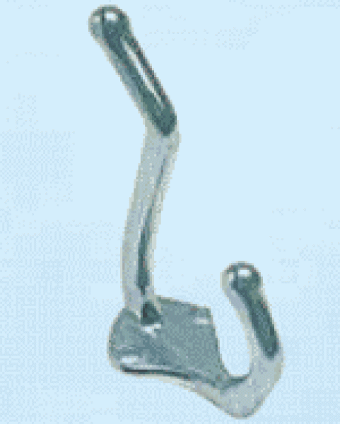 Kleiderhaken VA-Stahl, poliert 40x26x70 mm