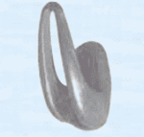 Kleiderhaken aus Nylon 55x24 mm