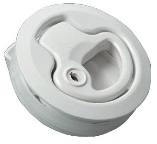 Bodenheber Nylon, weiß mit Schloß